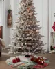 Christmas Decorations Berries Robin Tree Skirt Xmas For Home Supplies Round Skirts Base Cover