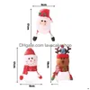 Christmas Decorations Plastic Candy Jar Theme Small Gift Bags Box Crafts Home Party Drop Delivery Garden Festive Supplies Dh6Ve