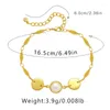 Strand Ccgood Natural Pearls okrągła bransoletka dla kobiet złoto plated 18 K Wysoko jakościowa moda minimalistyczna biżuteria Girl Pulseras Mujer
