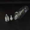 クリスタル蓋付きカラフルなプラスチックドロッパーオイルボトル3ml 5ml 10ml 15ml 20ml 30ml 50ml 100ml Pet Plastic Needle Squeezable Bottle for V rjgq