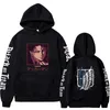 Saldırı Titan Anime Hoodie Sıcak Satış Saklama Sweatshirts Levi Ackerman Grafik Baskılı Üstler Sıradan Hip Hop Sokak Giyim