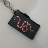 مصممي Luxurys المحفظة الرئيسية Women Leather Squary Luxurys Keychain Wallet حاملي حافظة جلدية حقيقية الرجال مع Box196s