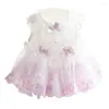 Vêtements pour chiens Jupe haute élasticité Robe pour animaux de compagnie Été Petite princesse Cosplay Costume