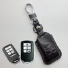 Skórzany klucz okładki FOB dla Honda Civic 2020 Accord Pilot Car Key Klucz uchwytu Portfel Torba Torba Kluczowy pierścień klęcznikowy Honda Auto Accesso296i