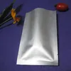 5 7 cm czysto srebrna folia aluminiowa Otwarta top Mylar Pack Bag 200pcs Partia Uszczelka cieplna próżnia chleb herbatnika