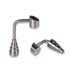 Smoking Accessory T012/T013 Titanium Nail 10mm/14mm/19mm Male Female Side Arm Banger Bowl 6 IN 1 Dabber Nails Glass Bubbler Bong Tool