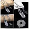 Pausalina Cross -border Youpin European and American Hip Hop Street Fashion Tide Male Eagle Claw Necklace Retro Stainless Steel Feather Pendant