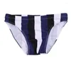 Męskie stroje kąpielowe Męki pływackie Bukini seksowne gejowskie pnie pływania pnie stroju kąpielowego w rozmiarze Stripe Shorts Bathing Suit 2023 tanga