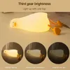 Night Lights Lying Flat Duck Light Phone Support USB Chargeable For Boys Girls Bedroom