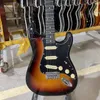 ST Version électrique Vintage Sunburst couleur corps en bois ancien noir Pickguard Chrome matériel haute qualité Guitarar livraison gratuite