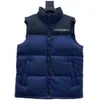 Mens Down Parkas NF Designer Mens Vests Puffer Vest Gilet Waistcoat Outdoor Warm Sleeveless Keep Warm Stand Colle Sleeveless dragkedja Brev Broderi Män rött B