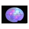 Décoration de fête Roselight LED Ice Cubes - Accessoires activés par le toucher Colorf avec forme de rose à détection d'eau et livraison directe de simulation de barre H Dhstu