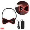 Glow in the Dark LED Bow slips Lysande blinkande slips för födelsedagsfest bröllop jul dekoration halloween cosplay costume 915