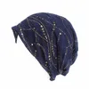 Bonnet/casquettes de crâne en tissu de soie brillant Skullies bonnets Double tissu respirant bonnets printemps automne chapeau 230914