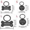 Coleiras de cachorro trelas personalizadas gravadas gato pet id tag cães anti-perdido colar charme gravura nome para filhote de cachorro gatos acessórios 230915