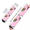 Men's Socks Happy Funny Playing The Djembe Retro Harajuku Axolotl Lover Hip Hop Novelty Seamless Crew Crazy Sock Gift Printed