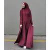 Vêtements ethniques Ramadan Eid capuche Abaya femmes musulmanes robe de prière vêtement islamique robe arabe couverture complète manches chauve-souris Jilbab Kaftan robe