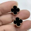 Smyckesdesignerörhängen 925 Silver 18K Rose Gold Full Diamond Earrings Gold Black Agate Red Chalcedony Ear Jewelry Gift2024