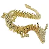 Garden Decorations Dragon Adornment Desktop Decor Chinese Brass Craft Modeling Figurineationation Adornmentationative