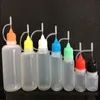 100pcs Empty Needle Tip Bottles Convenient to fill with E Juice Plastic Bottle 5ml 10ml 15ml 20ml 30ml 50ml Fkobg