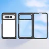 Coque transparente translucide à dos rigide avec bord pare-chocs souple, fine protection fine compatible avec Google Pixel Fold 5G