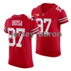 Osu Ohio State Buckeyes Football Jersey NCAA College 2 Emeka Egbuka 97 Joey Bosa 6 Kyle McCord 18 Marvin Harrison Jr. 32 Treveyon