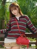 Polo Sweter Women's Sweters w stylu gwiazdy Nowe kontrastowe polo paski