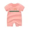 Designer Enfants Barboteuses Bébé Garçon Fille Été Top Qualité À Manches Courtes À Manches Longues Vêtements En Coton Peigné 1-2 Ans Combinaisons Nouveau-Né Dhr15