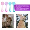 Dog Apparel 4Pcs Bath Brushes Hamster Shower Combs Pet Clean (Random Color)