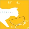 Cat Bowls المغذيات PET غير قابلة للانزلاق لصفوف مزدوجة لمياه الكلاب التي تقف القطط الشفافة إسقاط تسليم المنزل مستلزمات حديقة المنزل dhuzw