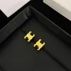 Luxus-Ohrstecker, großer Gold-Ohrring, Designer-Ohrringe für Damen und Mädchen, Ohrstecker-Set, Designer-Schmuck-Ohrring, Valentinstag CHD23091514, flybirdlu