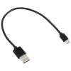 25 cm runde USB-Kabel, kurzes V8-Micro-Ladegerät, Typ C, USB-Schnelllade-Datensynchronisierungskabel für Samsung LG-Telefone