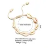 Braccialetti con ciondoli con conchiglia naturale Boho in rilievo per le donne Summer Beach Conchiglia Catene con corda in corda Bohemian Gioielli fai da te Regalo Drop De Dhse9