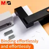 Staplers M G 3 Colors 360 Degree Rotary Stapler Desktop Stapler with Staples Sharp Chisel for Office and school Stationery accessories 230914