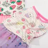 Dog Apparel Summer Animal Fruit Printed Dress For Pets Clothes Puppy Bridal Gown Tulle Skirt Clothing Small Medium Dogs