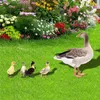 Garden Decorations 5st Chicken Stakes Ornament Duck and Duckling Lawn Insert Signs Double-Sided Printing Decoration Sculpture