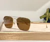 Kwadratowe okulary przeciwsłoneczne 1183 Srebrne zielone obiektywy Mężczyzne Designer Gafas de sol projektant okularów przeciwsłonecznych Occhialia da sole Uv400 Ochrona okularów