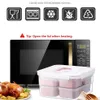 MICCK 7-stycken Set Lunch Eco-Friendly Food Storage Container Microwavable Bento Läcksäker Crisper Box T200710299H