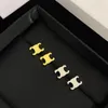 Luxury Stud Big Gold Earring Designer earrings for women girls ear studs set Designer Jewelry earring Valentine's Day CHD23091514 skystrick