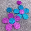 Acryl große Blumen baumeln Ohrringe für Frauen trendigen Schmuck Sommer süße Accessoires231F