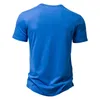 T-shirts pour hommes 2023 T-shirt coton hommes printemps chemise couleur unie t-shirt col mandarin à manches courtes haut marque d'été slim fit t-shirt