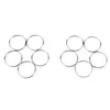 Keychains 50 100pcs Keyring Split Ring 25mm Keychain Rings Argolas Para Chaveiro Accessories For Key Porte Cle Parts339T