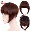 Bangs Synthetic Bangs Hair Clip In Extensions Natural Fringe Bangs Clip In Front Neat Flat Bang Straight Hairpiece For Women 230914