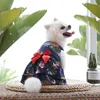 Abbigliamento per cani Vestiti per animali domestici Abito per cani di piccola taglia Gatto Vestido Abbigliamento Soprabito Bowknot Hawaiano Lusso Ananas Mare Estate Teddy Pug