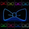 LED LIGHT UP MENS BOW TIE NECKTIE DANCE PARTYクリスマスイブニングパーティーの装飾のための明るい点滅915