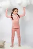 Bekleidungssets AS Baby-Mädchen-Set aus Velours, Kinder-Pyjama mit Stretch, 230914