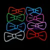 Karanlık Led Bow Tie Işık Aydınlık Aydınlık Kravat Doğum Günü Partisi Düğün Noel Dekorasyonu Cadılar Bayramı Cosplay Kostüm 915