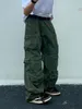 Men's Pants Spring Cargo pants Rice White Multi-pockets Overalls Harajuku stays Men Loose Casual Trousers Straight Mopping Pants 230915