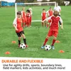 Trainingsausrüstung Pro Disc Cones Set mit 50 Agility-Fußballkegeln mit Tragetasche und Halterung für das Training von Fußball, Kindersportarten 230915