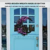 Dekorative Blumenkränze, handgefertigter Mond-Türkranz, vielseitig einsetzbare künstliche Katzengirlande, Halloween-Hängedekoration für die vordere Fensterwand 230915